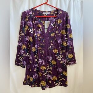 Daniel Rainn Patoke Split Neck Knit Top